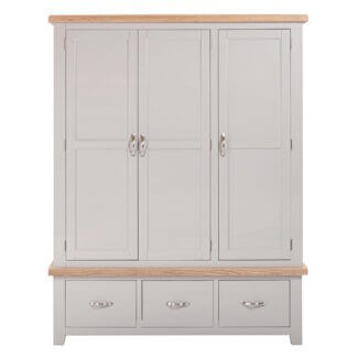 Padstow Painted Triple Wardrobe