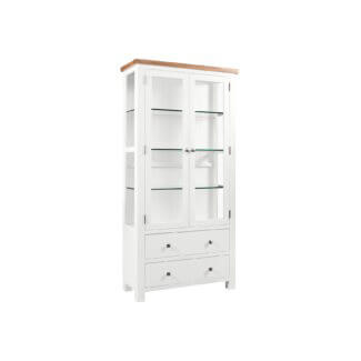 Dorchester White Glazed Display Cabinet