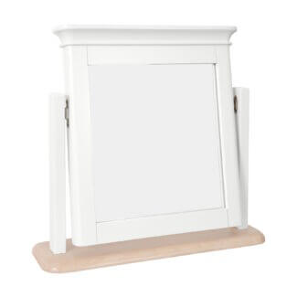 Glaze White Dressing Table Mirror